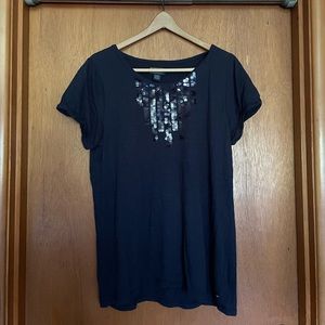 Polo Jean Co. Navy Sequin T-shirt